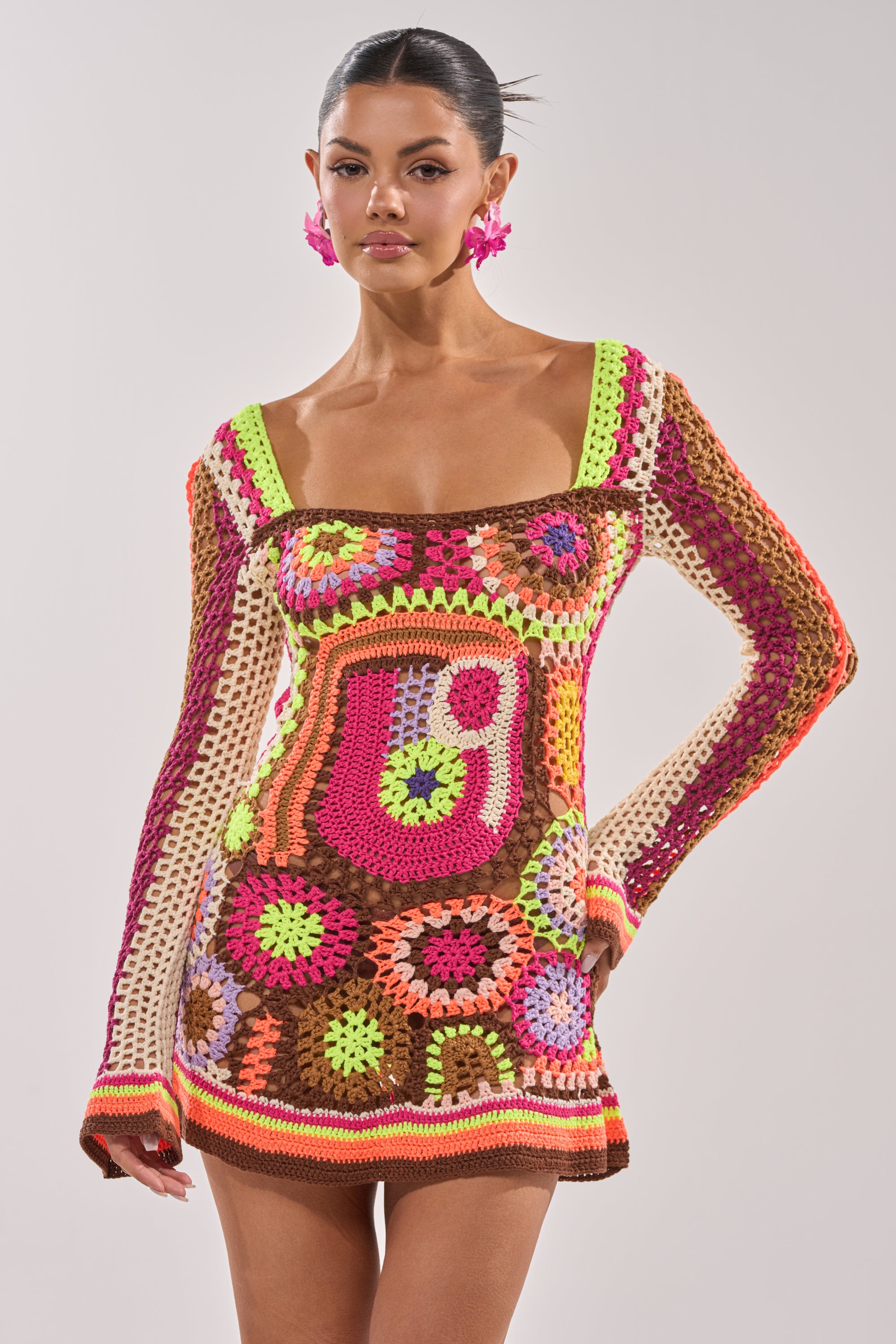 AKIRA Cabana Crochet Mini Dress | Size Large AKIRA Cabana Crochet Mini Dress | Size Large