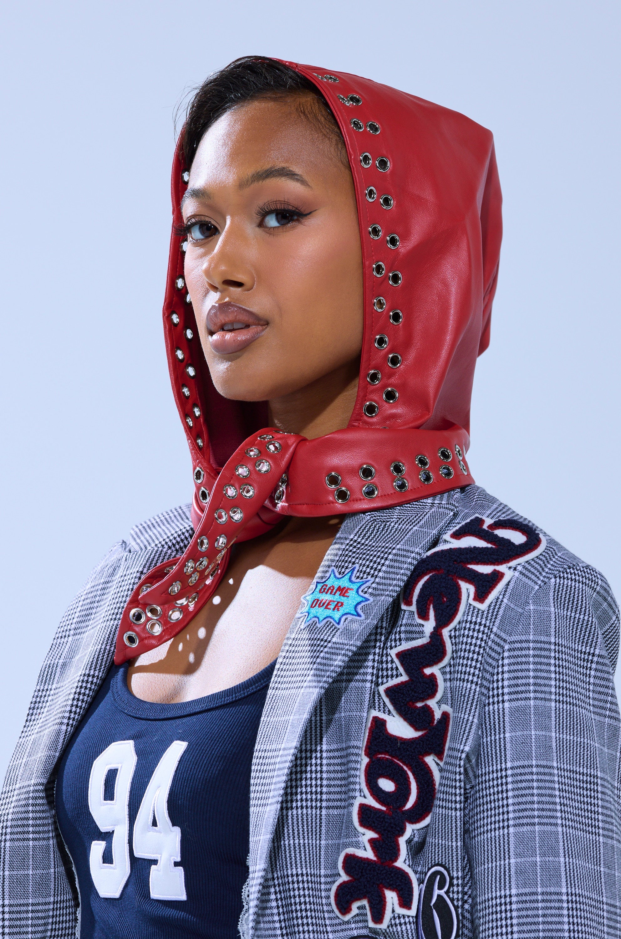 BUCKLE UP PU HEADSCARF – AKIRA