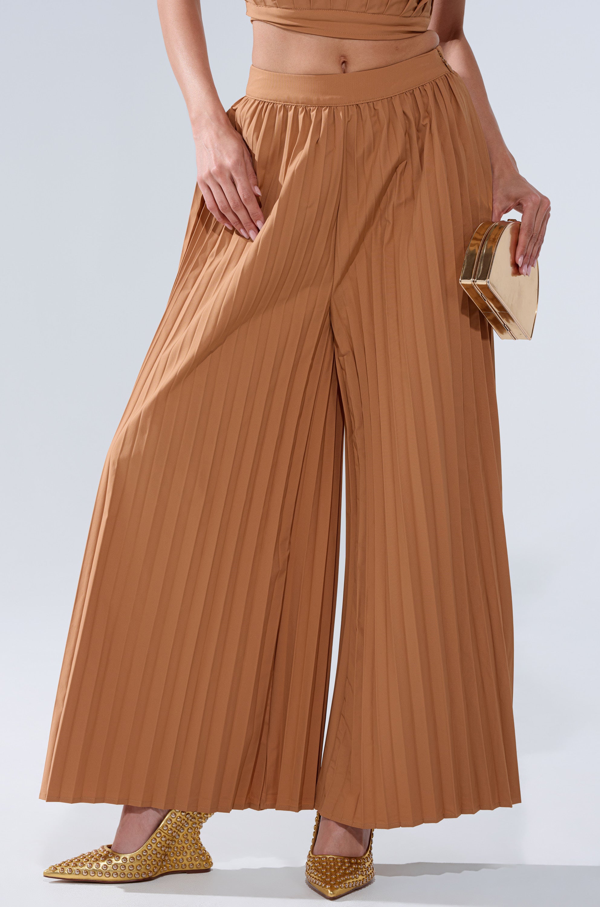 STAR OF THE NIGHT PLEATED PALAZZO PANT – AKIRA - Main Image