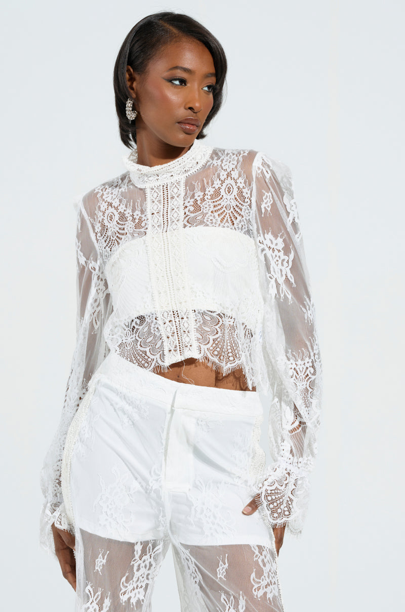 MISS ME YET LACE BLOUSE – AKIRA