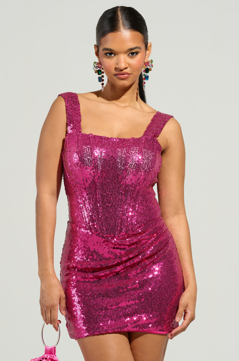 DANCE ALL NIGHT SEQUIN CORSET MINI DRESS DANCE ALL NIGHT SEQUIN CORSET MINI DRESS