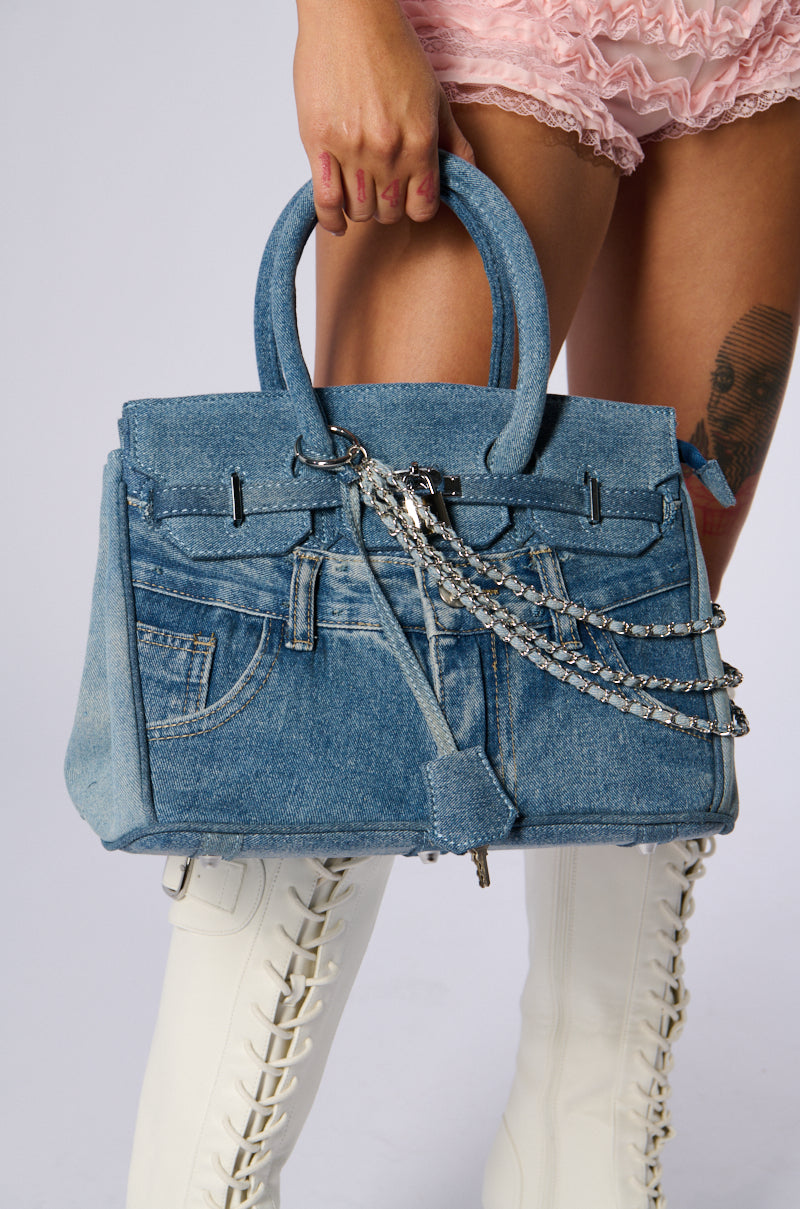 DENIM BLUES TOTE PURSE - Main Image