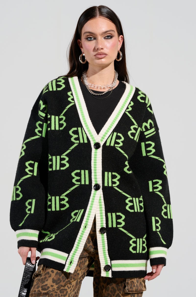 FEELING BRATTY PRINTED SWEATER DRESS AKIRA FEELING BRATTY PRINTED SWEATER DRESS AKIRA
