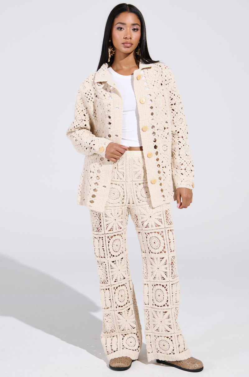 andpal crochet lace pants アイボリー 80 新品完売品 andpal crochet lace pants アイボリー 80 新品完売品 &pal