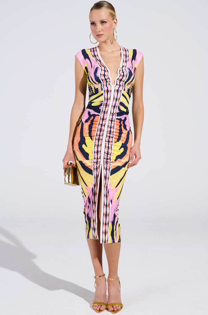 midi floral dress formal Sandee Rain Boutique