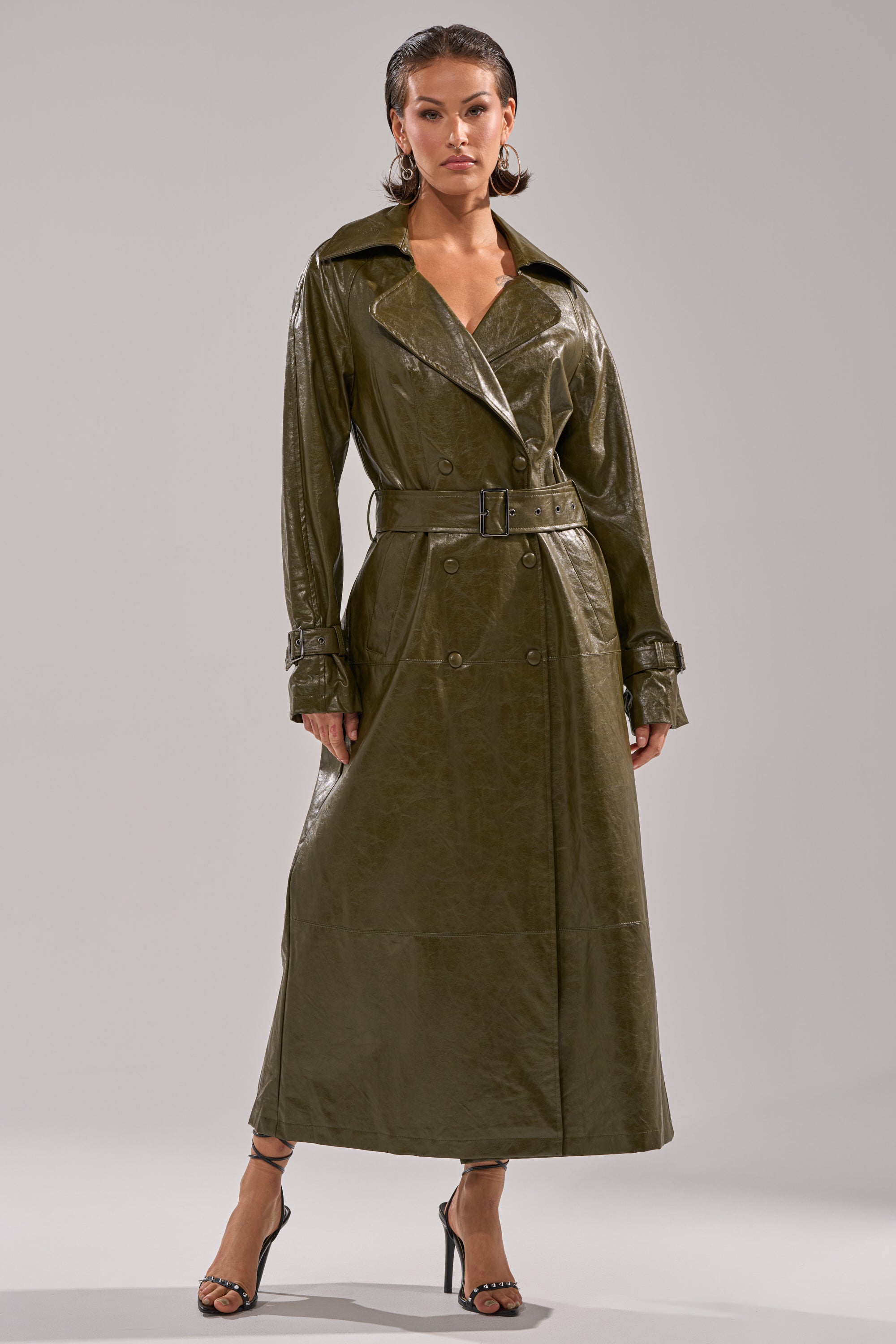 GEMINI EVERYDAY TRENCH IN OLIVE – AKIRA