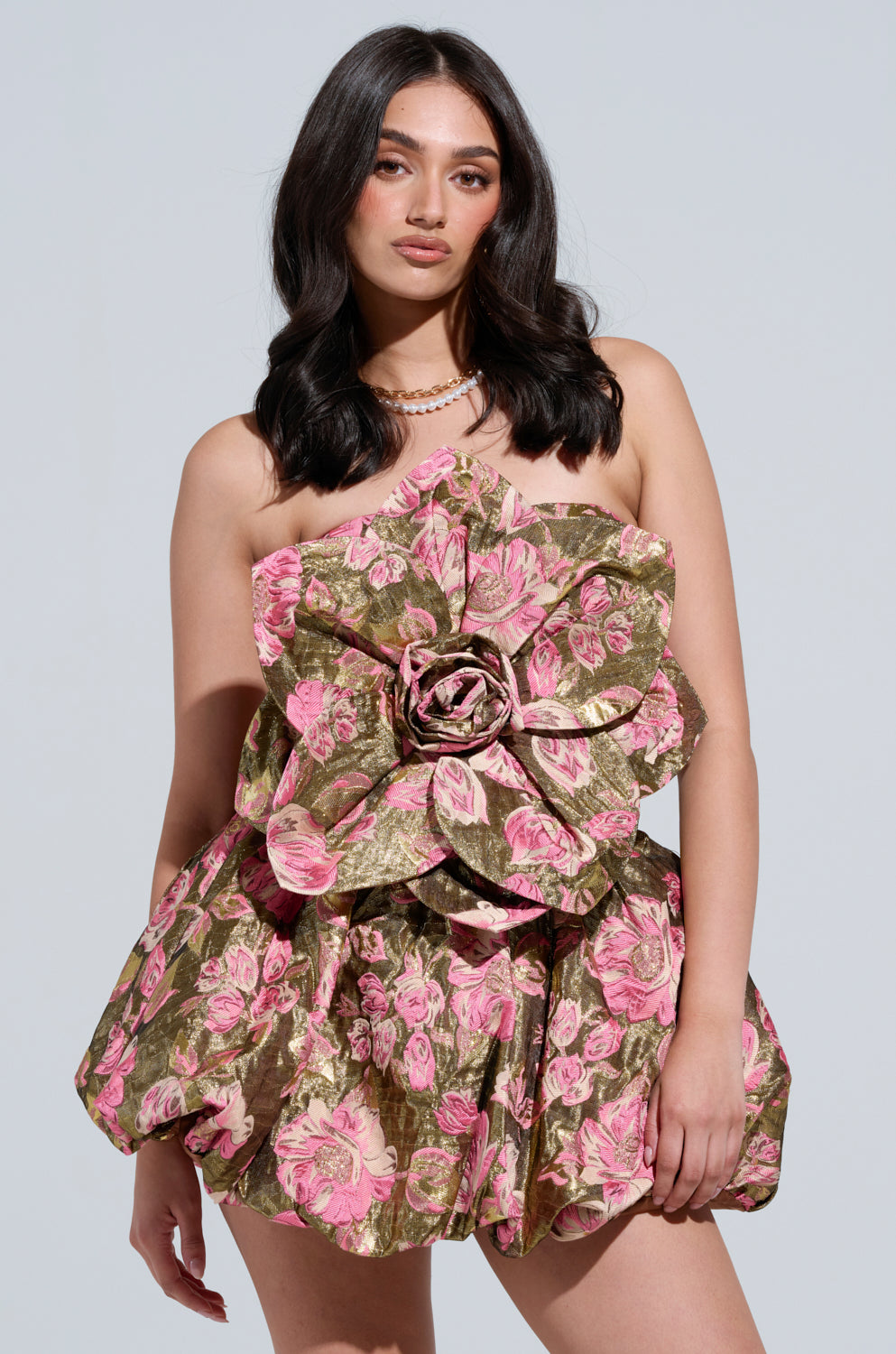 WILD CHILD BROCADE MINI DRESS AKIRA WILD CHILD BROCADE MINI DRESS AKIRA