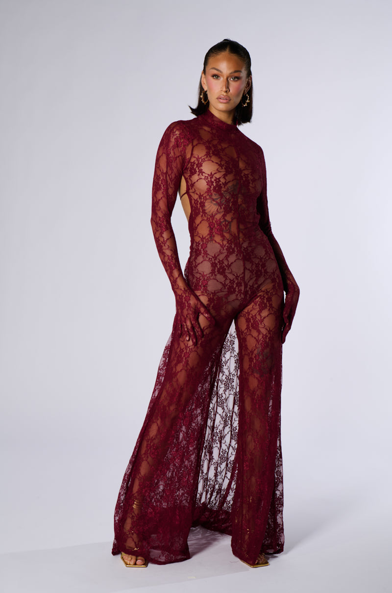 WORK THE ROOM LACE MAXI DRESS AKIRA WORK THE ROOM LACE MAXI DRESS AKIRA