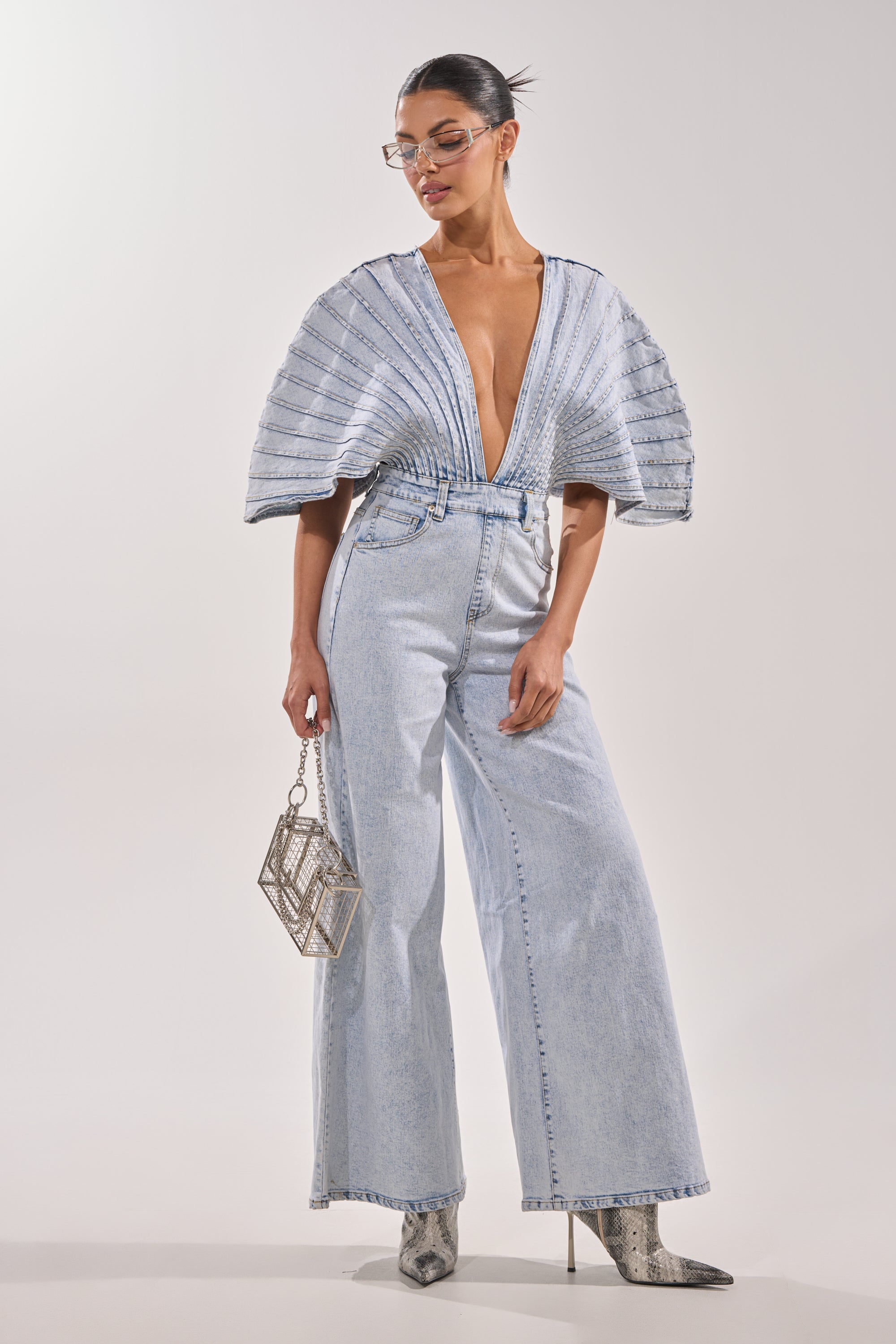 BORN TO STAND OUT DENIM JUMPSUIT – AKIRA