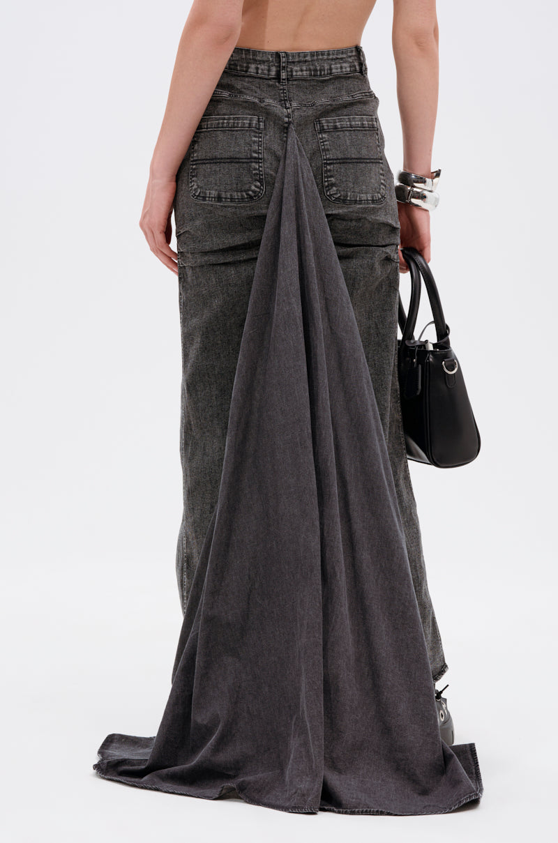 アパルトモン Denim Maxi Skirt Westwood Maxi Denim Skirt - Malibu Vintage Indigo – Triarchy
