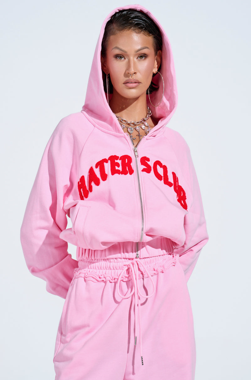 HATERS CLUB ZIP UP HOODIE – AKIRA