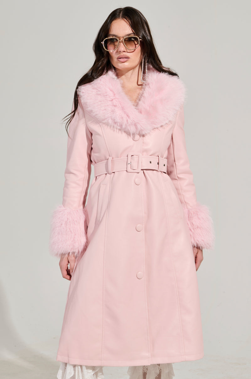fur collar trench coat | Acka.｜ エーシーケーエー｜公式