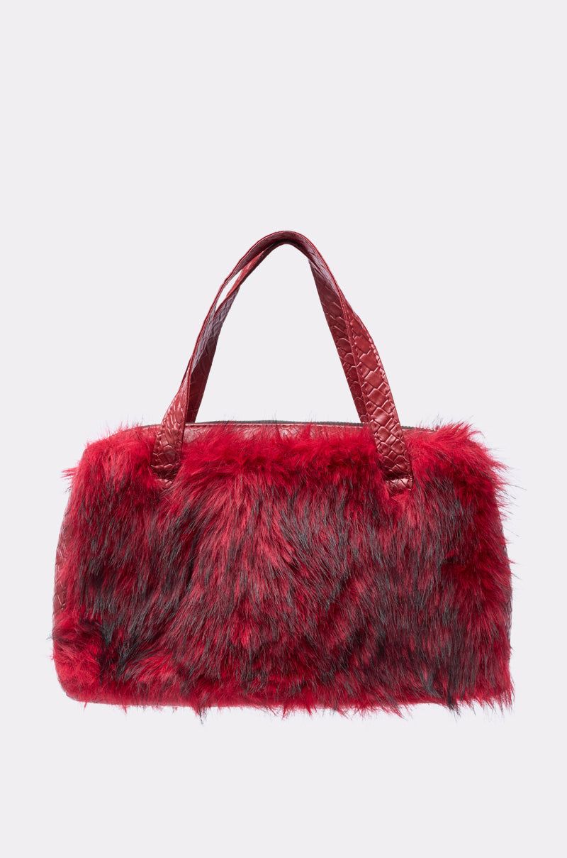 TRUDY FAUX FUR PURSE – AKIRA