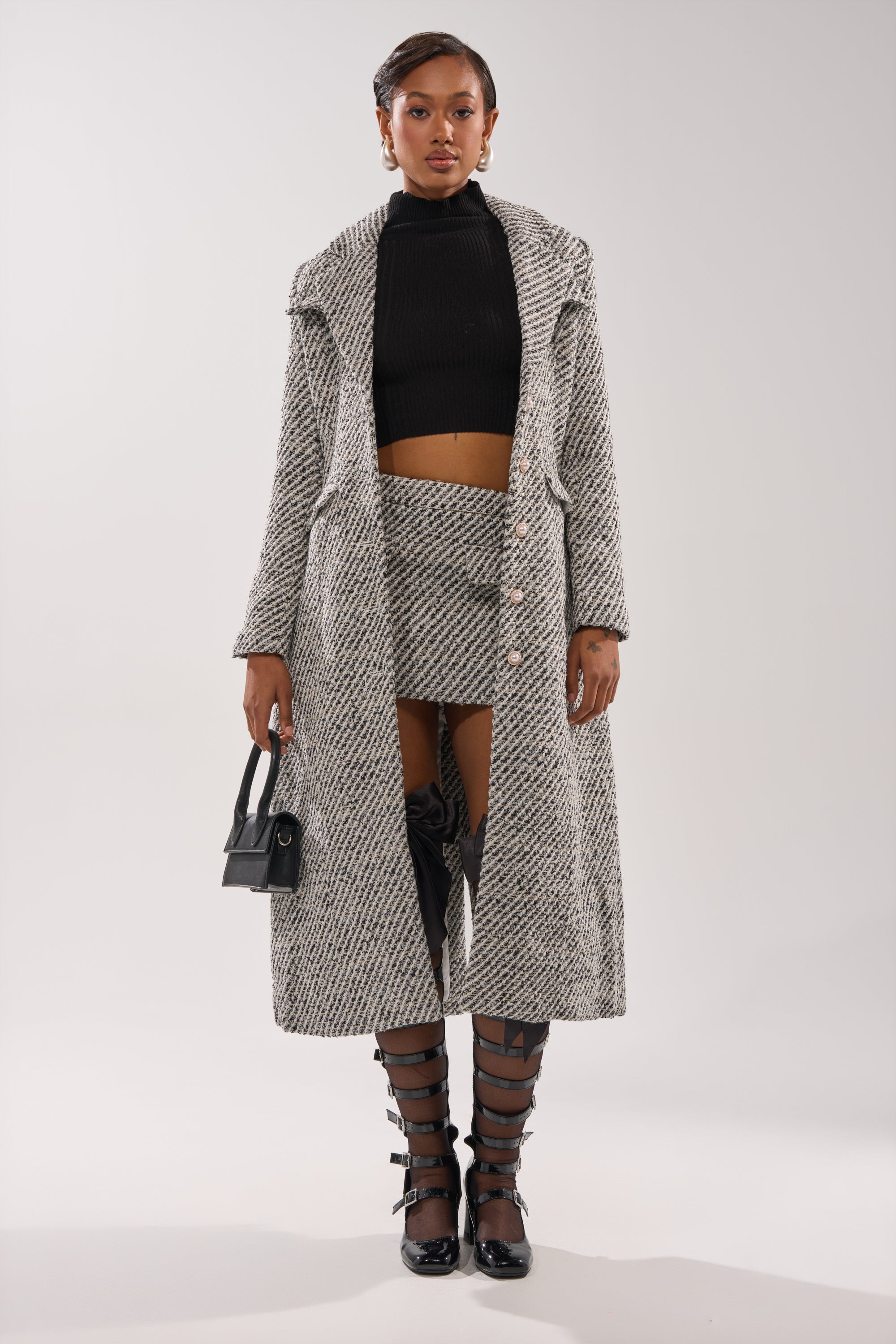 SEVILLE TWEED TRENCH – AKIRA