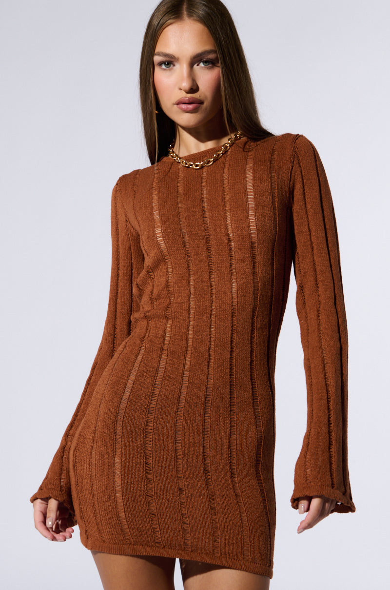 COOL IT KNIT MINI DRESS AKIRA COOL IT KNIT MINI DRESS AKIRA