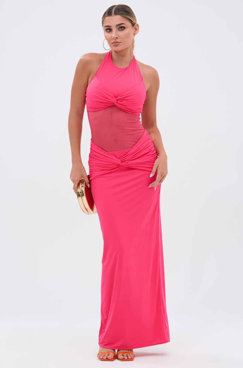 BRIGHT AS THE SKY MESH MAXI DRESS AKIRA BRIGHT AS THE SKY MESH MAXI DRESS AKIRA