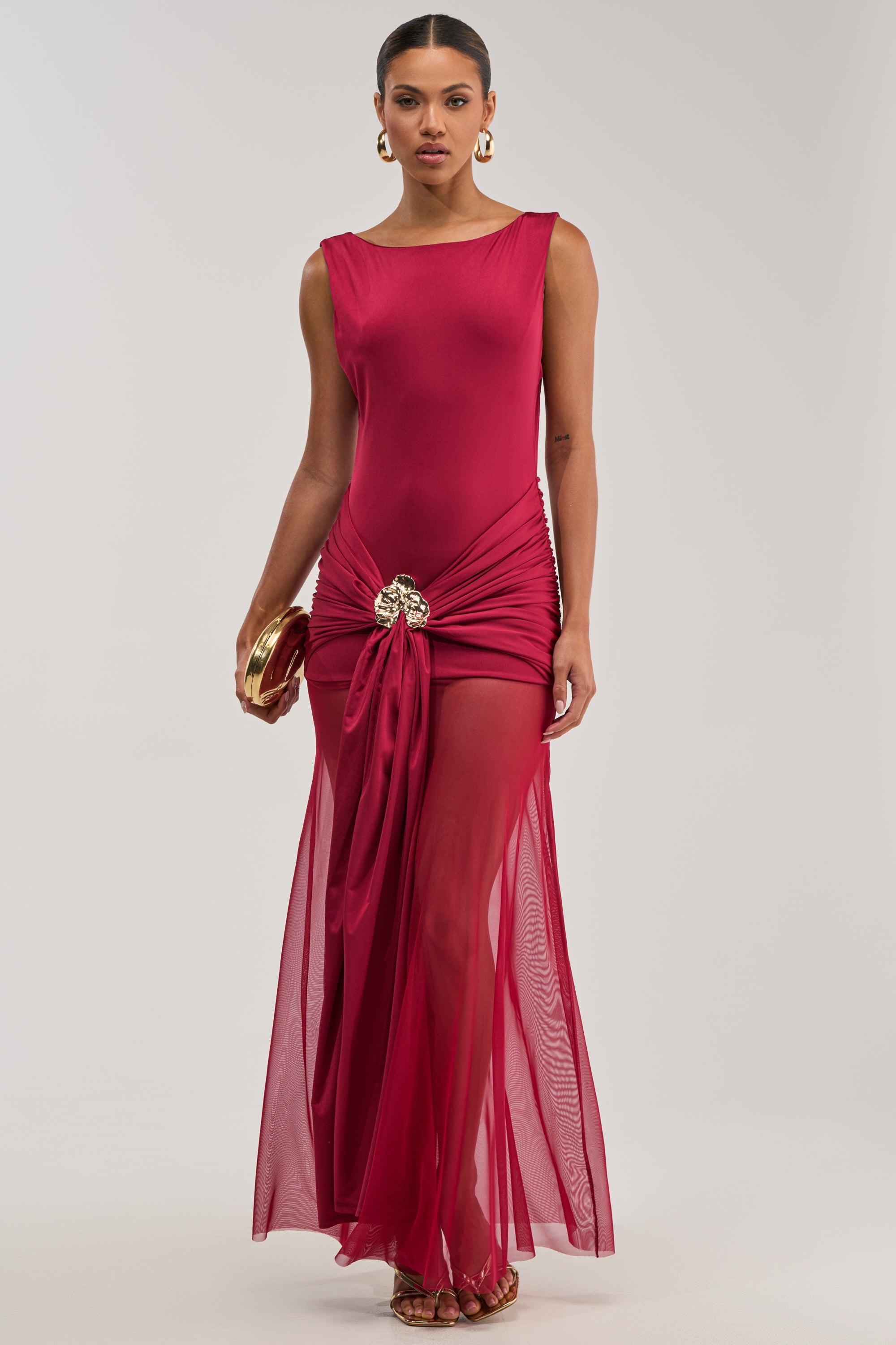 AKIRA Champagne Toast Maxi Dress