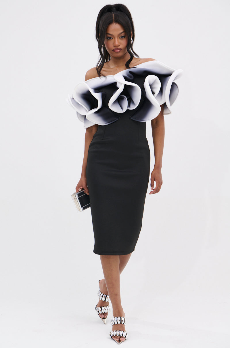 PRETTY WOMAN OMBRE MIDI DRESS AKIRA PRETTY WOMAN OMBRE MIDI DRESS AKIRA