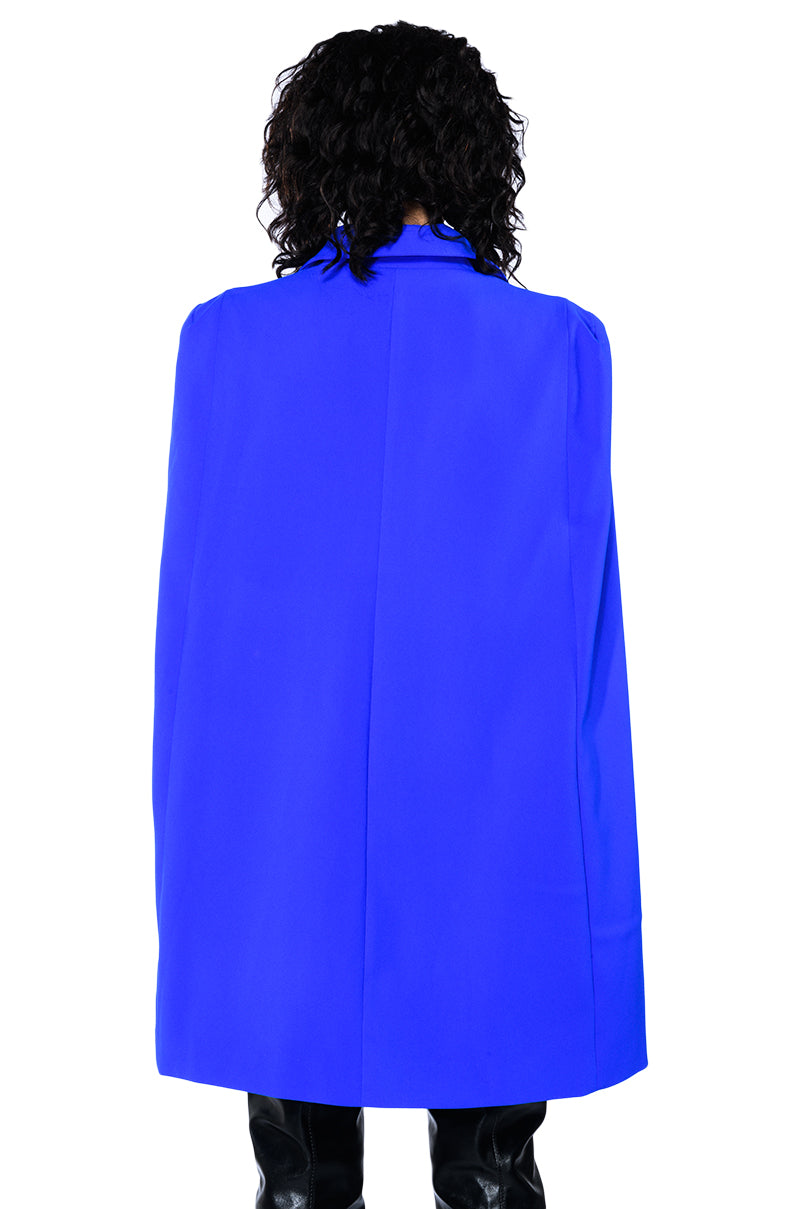 Extra View A La Mode Mini Cape Blazer Dress