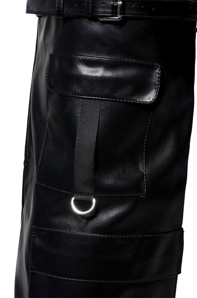 Full View Azalea Wang Alexia Black Fold Over Wedge Boot