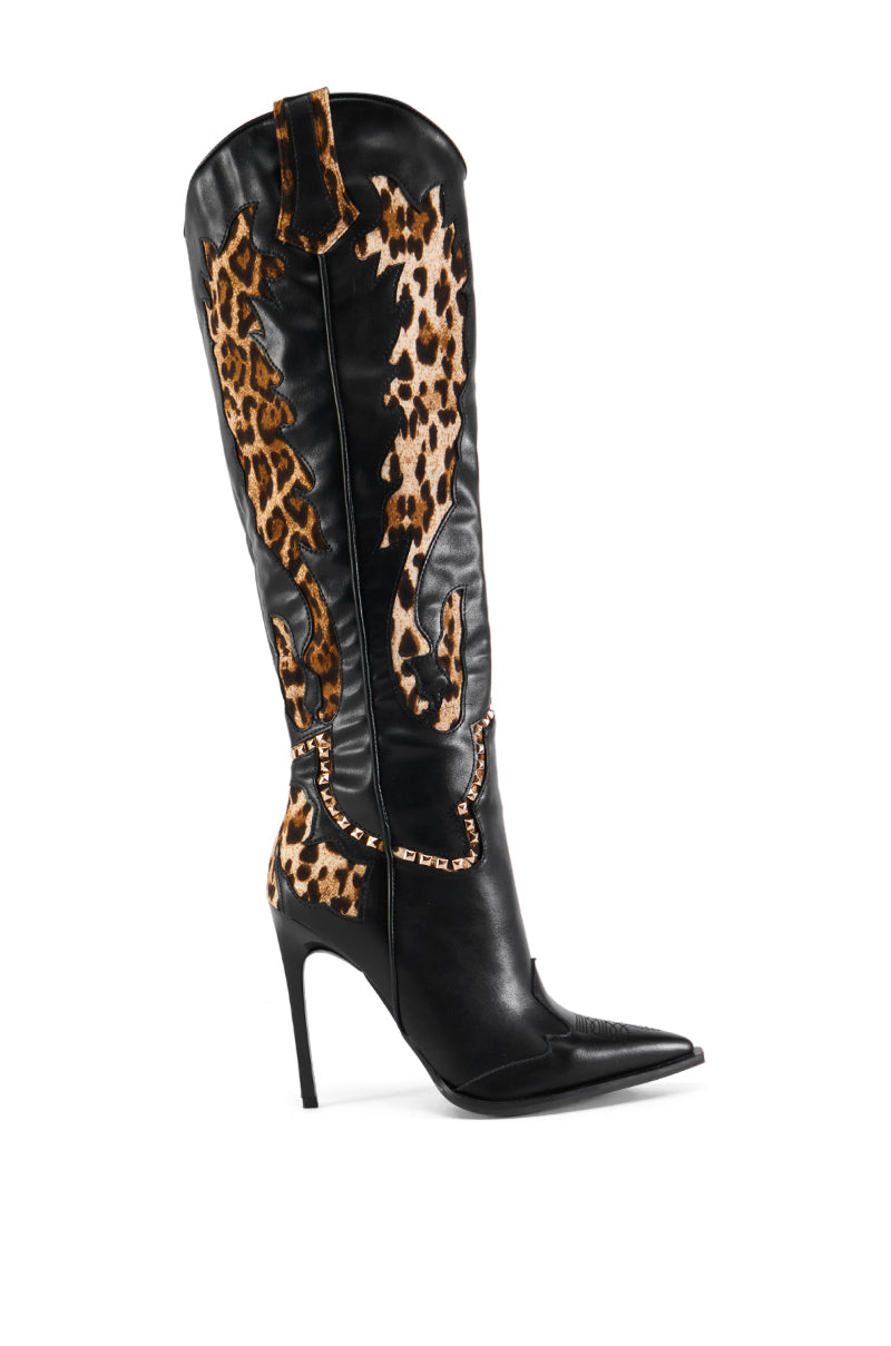 AZALEA WANG BRIGGS LEOPARD BOOT view 0
