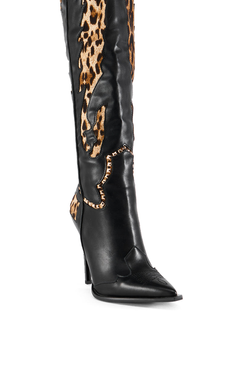 Extra View Azalea Wang Briggs Leopard Boot
