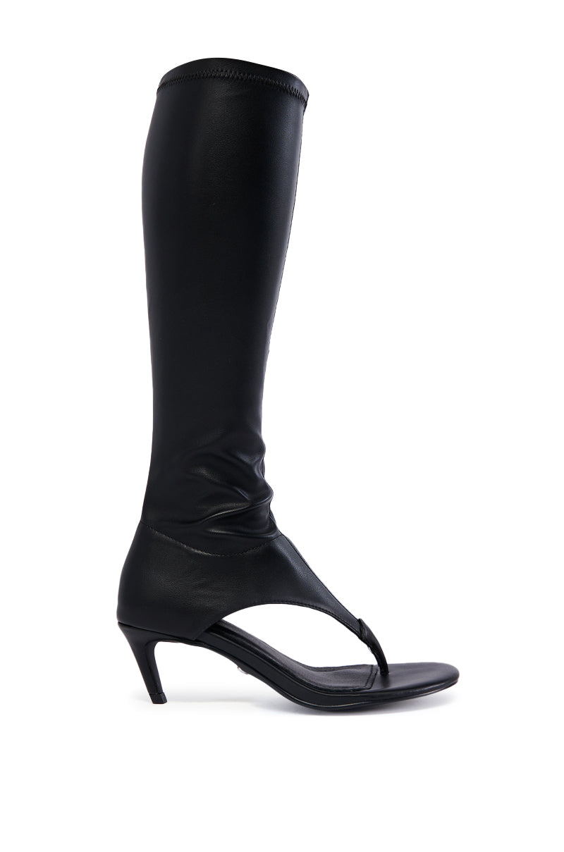 AZALEA WANG CECILE OPEN TOE SANDAL BOOT IN BLACK view 0