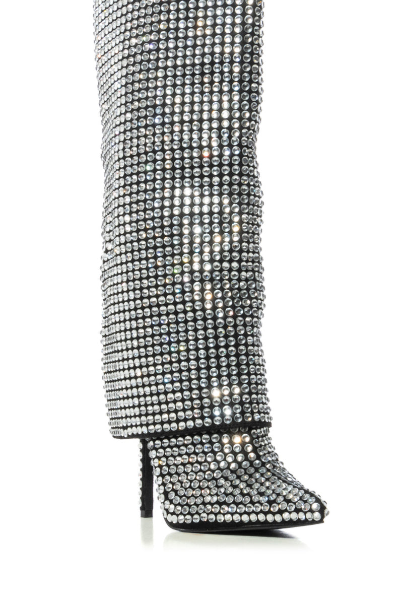 Full View Azalea Wang Hemlock Silver Round Diamond Boot