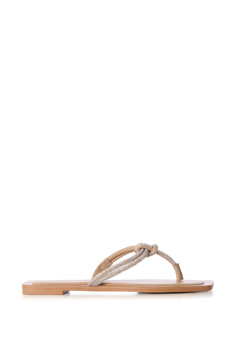 Back View Azalea Wang Ivella Silver Rope Sandal