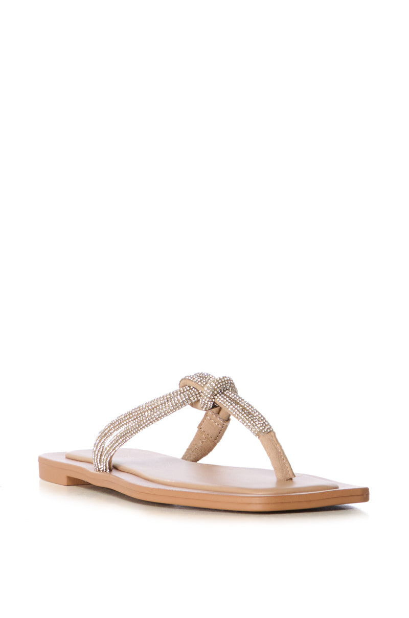 Detail View Azalea Wang Ivella Silver Rope Sandal