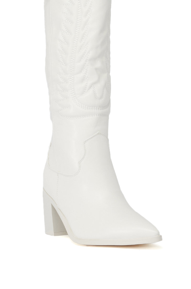 Extra View Azalea Wang Pamela White Western Boot