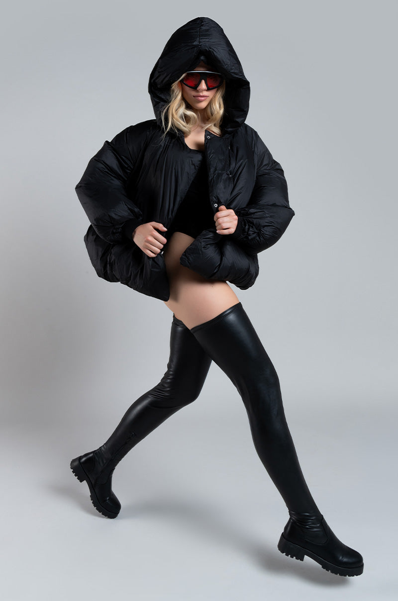 Extra View Azalea Wang Surgical Flatform Boot With 4 Way Stretch In Stretch Pu