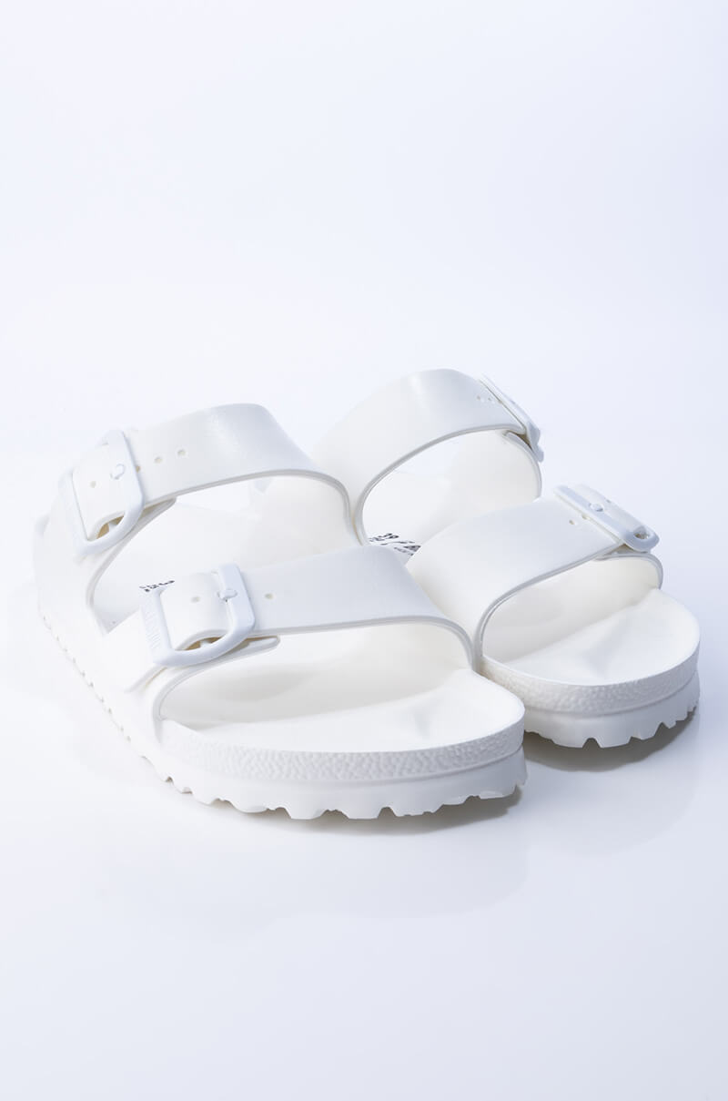 Detail View Birkenstock Arizona Eva Sandals in White
