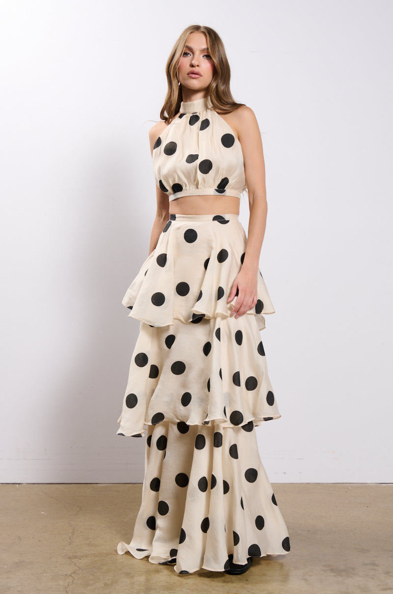 Side View Chic Af Polka Dot Dress Set