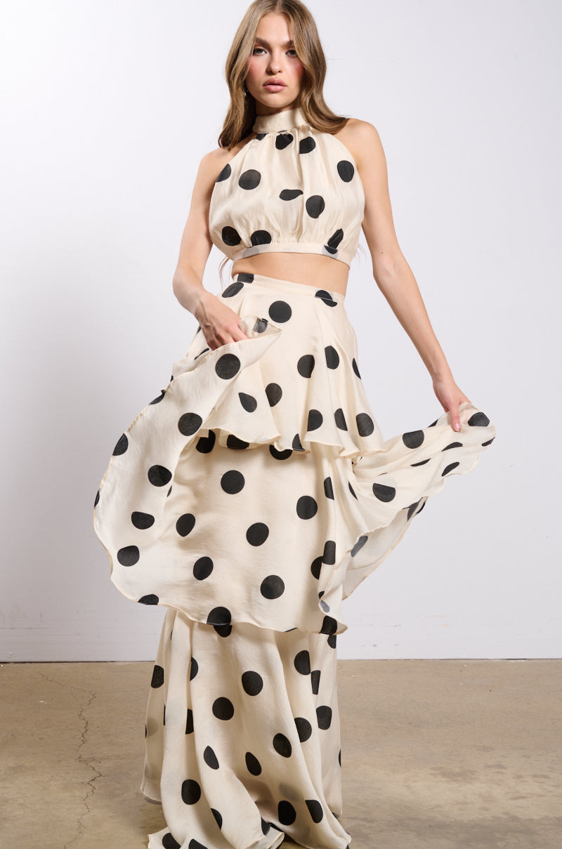 Back View Chic Af Polka Dot Dress Set