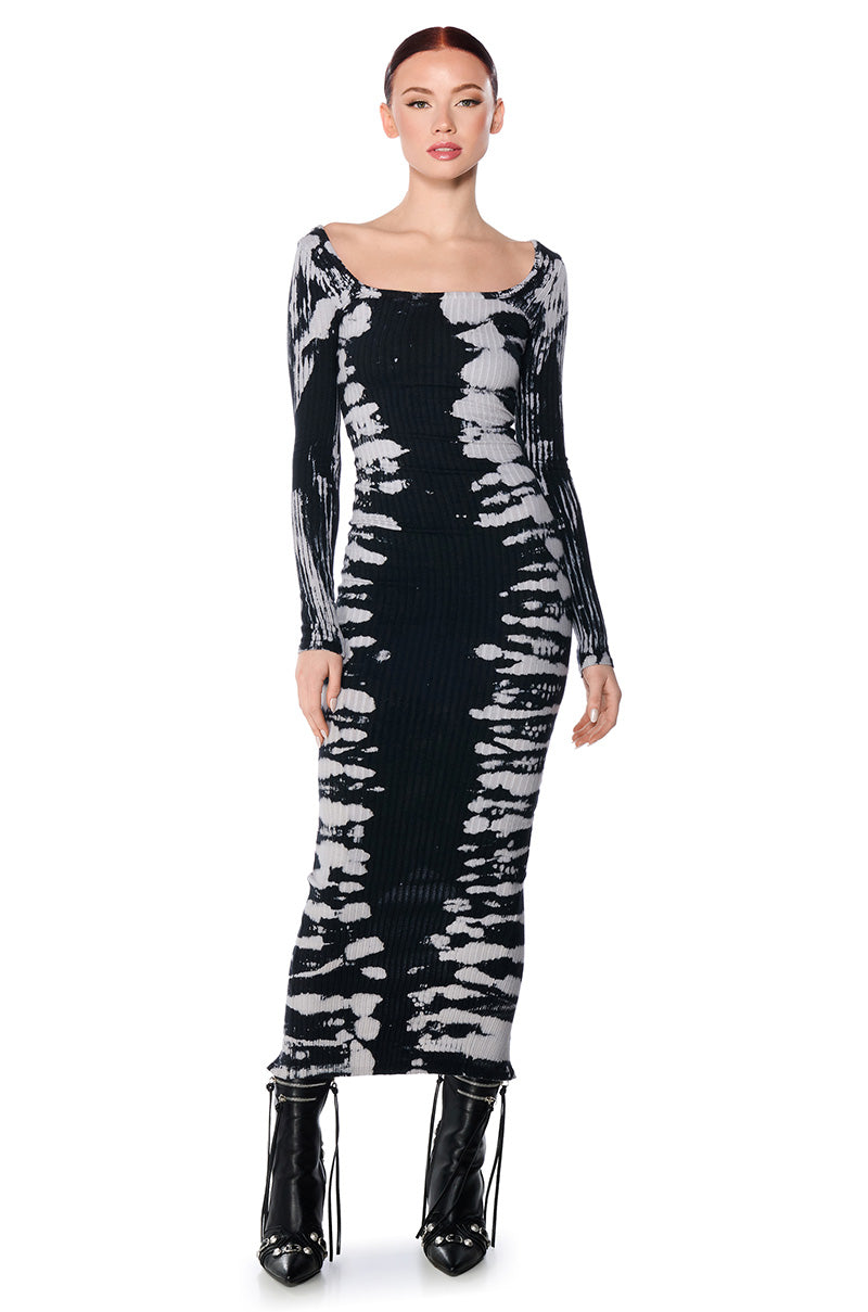tie dye midi dress CHILL VIBES TIE DYE MIDI DRESS – AKIRA