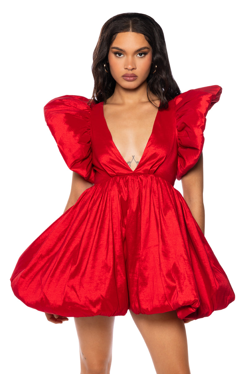 butterfly sleeve short dress Orange Floral Cotton Short Sleeve Dress - Mini Dresses