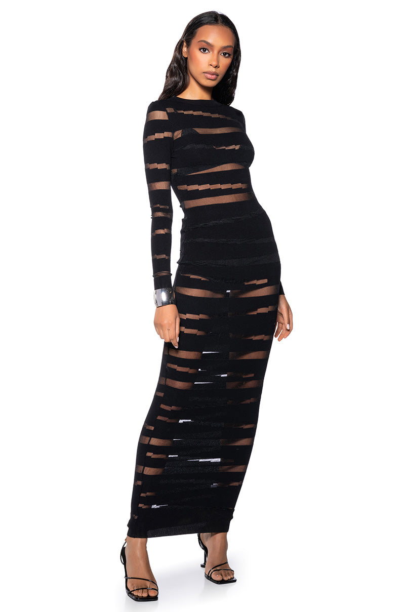 CUT IT OUT LONG SLEEVE KNIT MAXI DRESS AKIRA CUT IT OUT LONG SLEEVE KNIT MAXI DRESS AKIRA