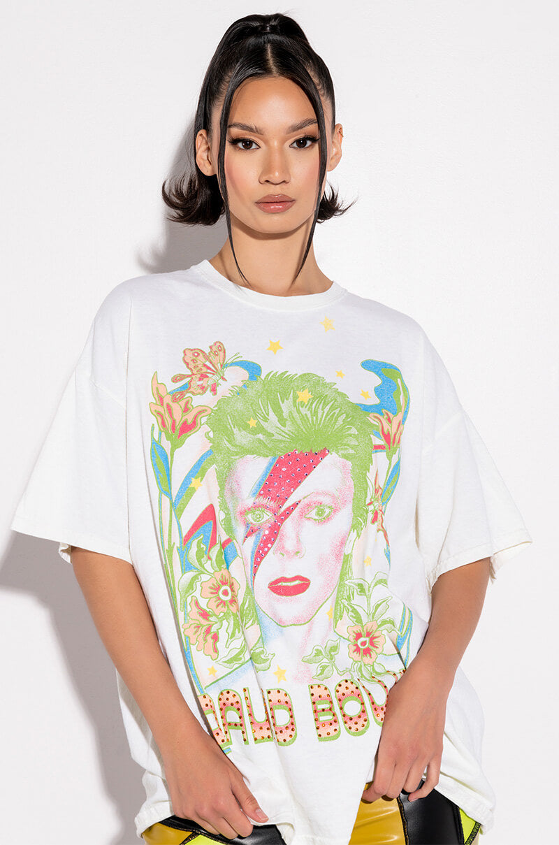 david bowie t shirt dress David Bowie "A Lad Insane" Dress T-shirt