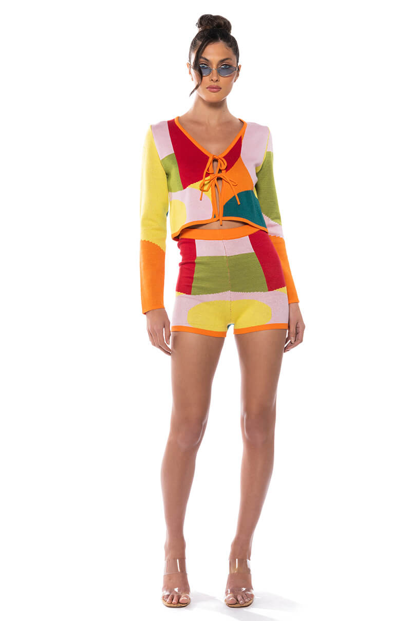 Full View Donna Knit Booty Short