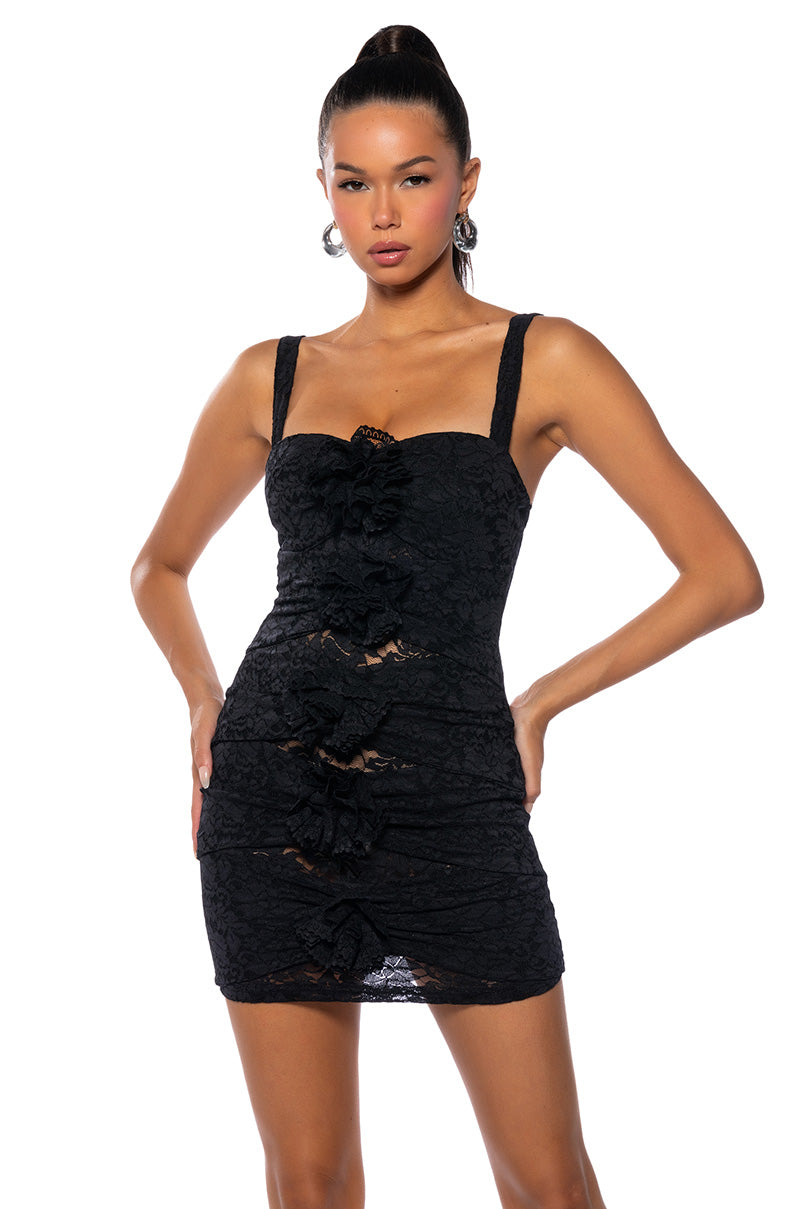 EVERY ROSE HAS ITS THORNS LACE CUTOUT MINI DRESS AKIRA EVERY ROSE HAS ITS THORNS LACE CUTOUT MINI DRESS AKIRA