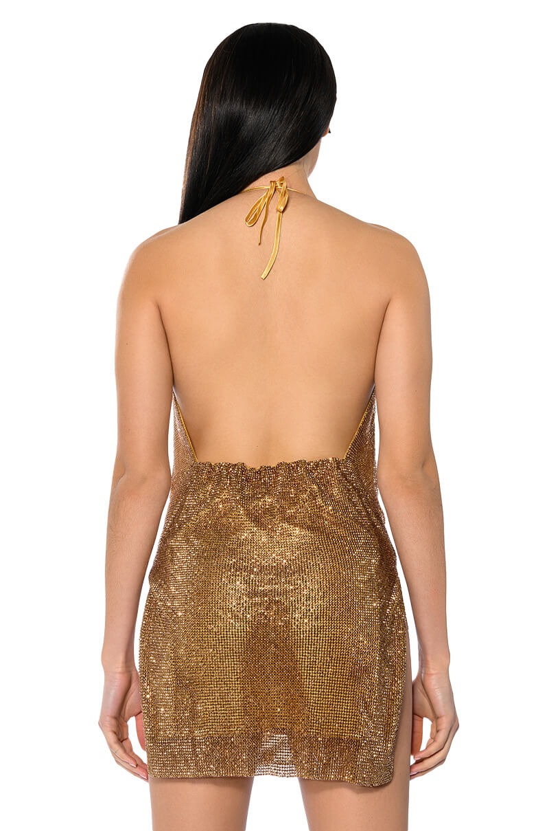Extra View Exceptional Chainmail Mini Dress