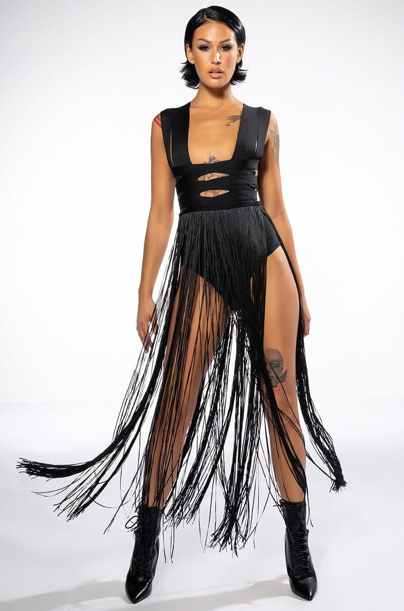FESTIVAL FRINGE MAXI DRESS AKIRA FESTIVAL FRINGE MAXI DRESS AKIRA