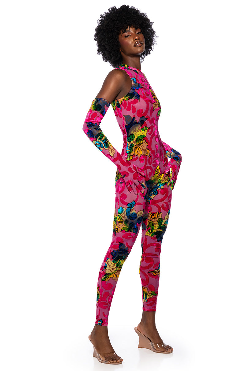 GINA SLEEVELESS JUMPSUIT WITH GLOVES – AKIRA