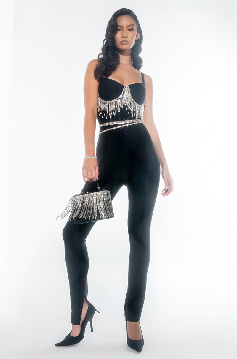 GOT IT GOOD BANDAGE JUMPSUIT BLACK view 0