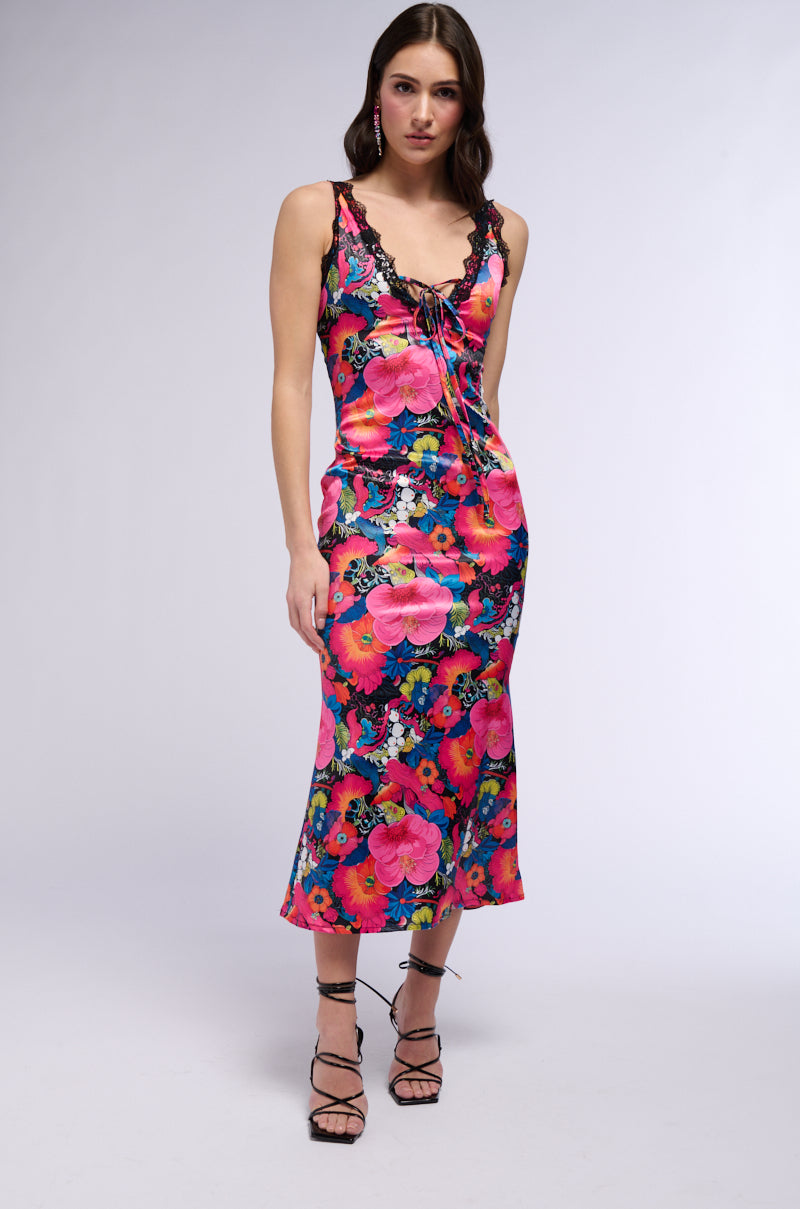 groovy midi dress Pink Orange Groovy Abstract Pattern Women's 3/4 Sleeve Dresses Elegant A-Line Midi Dress Flare Summer Casual Sundress