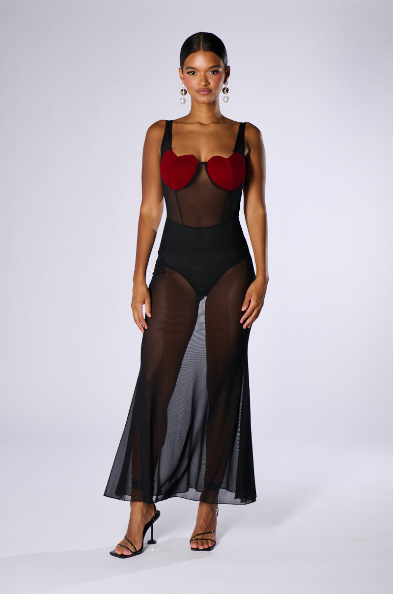 sheer heart dress Amazon.com: WDIRARA Women's Heart Print Split Hem Sheer Mesh Bodycon Dress Mock Neck Long Bell Sleeve Sexy Dresses Black Red X-Small : Clothing, Shoes & Jewelry