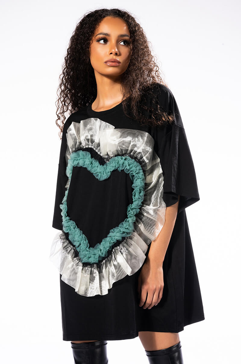 HEART RUFFLE DRESS MINI DRESS – AKIRA HEART RUFFLE DRESS MINI DRESS – AKIRA