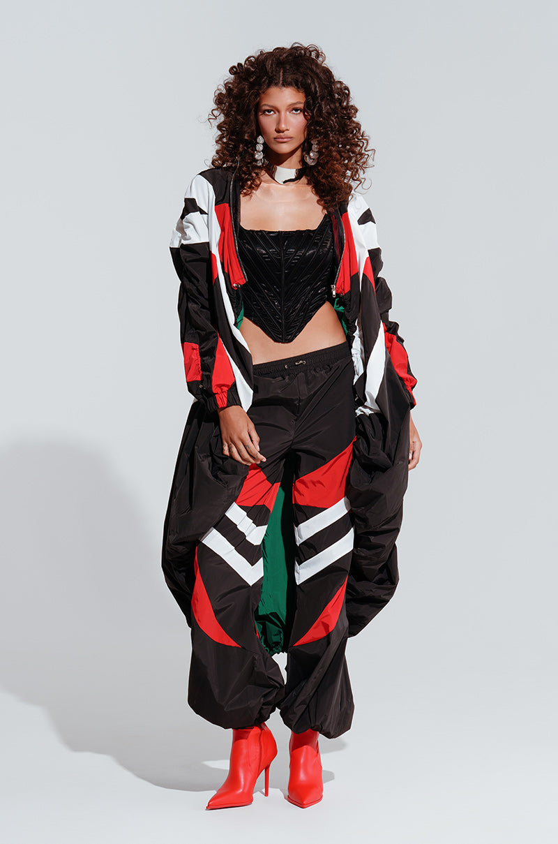 Extra View Hi Lo Windbreaker Racer Jacket