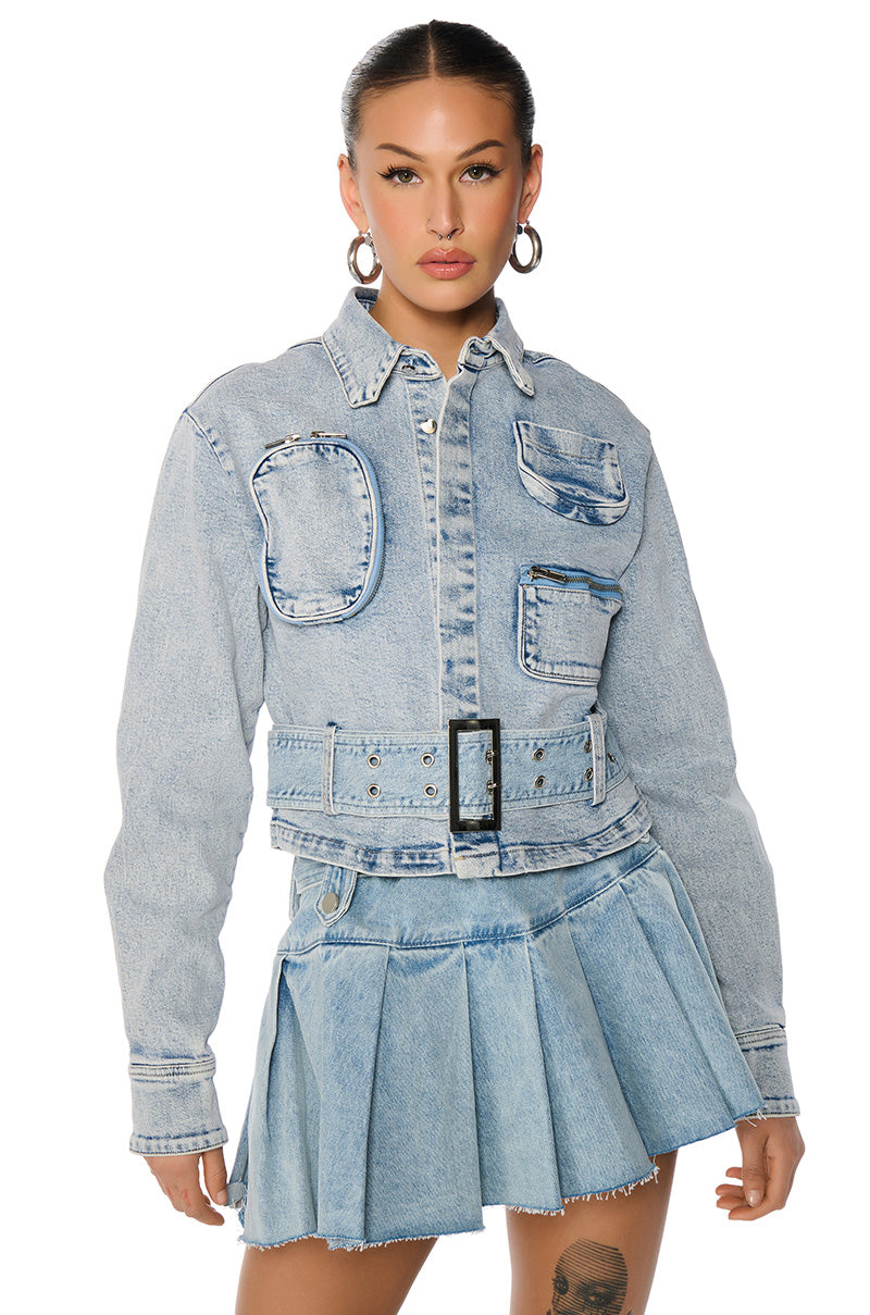IT HAS POCKETS DENIM JACKET view 0